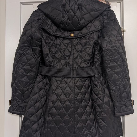 Burberry Finsbridge Long Quilted Black Jacket NWT - Picture 13 of 16